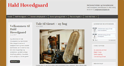 Desktop Screenshot of haldhovedgaard.dk