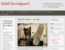 Tablet Screenshot of haldhovedgaard.dk